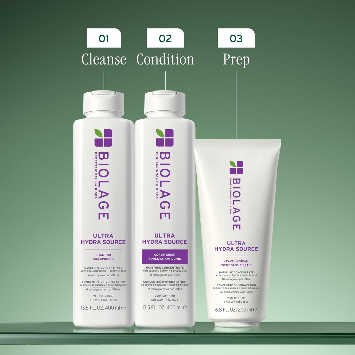 Biolage Ultra Hydra Source Leave-In Cream for Very Dry, Thick Hair - Moisturizes & Controls Frizz with Cupuaçu Butter & Salicylic Acid - görsel 13
