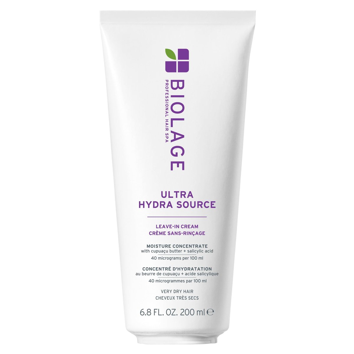 Biolage Ultra Hydra Source Leave-In Cream for Very Dry, Thick Hair - Moisturizes & Controls Frizz with Cupuaçu Butter & Salicylic Acid - görsel 1