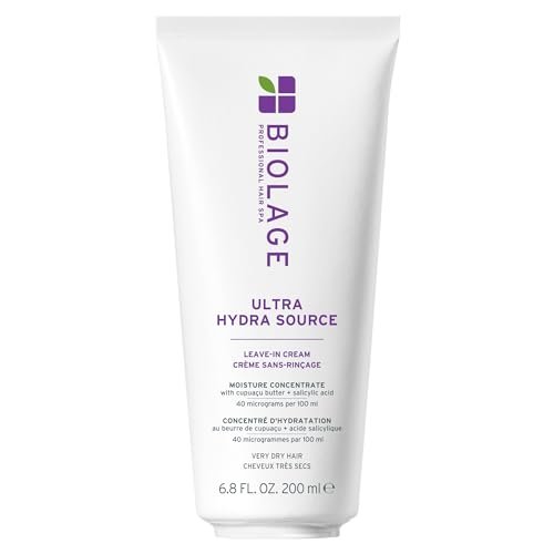 Biolage Ultra Hydra Source Leave-In Cream for Very Dry, Thick Hair - Moisturizes & Controls Frizz with Cupuaçu Butter & Salicylic Acid - görsel 2