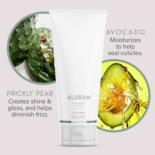ALURAM Curl Cream - Define, Hydrate & Enhance Curls, 6 Fl Oz Avelisse