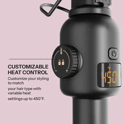 Hot Tools Pro Artist 24K Gold Digital 3 Barrel Hair Waver - Jumbo Size for Long-Lasting Defined Waves Avelisse