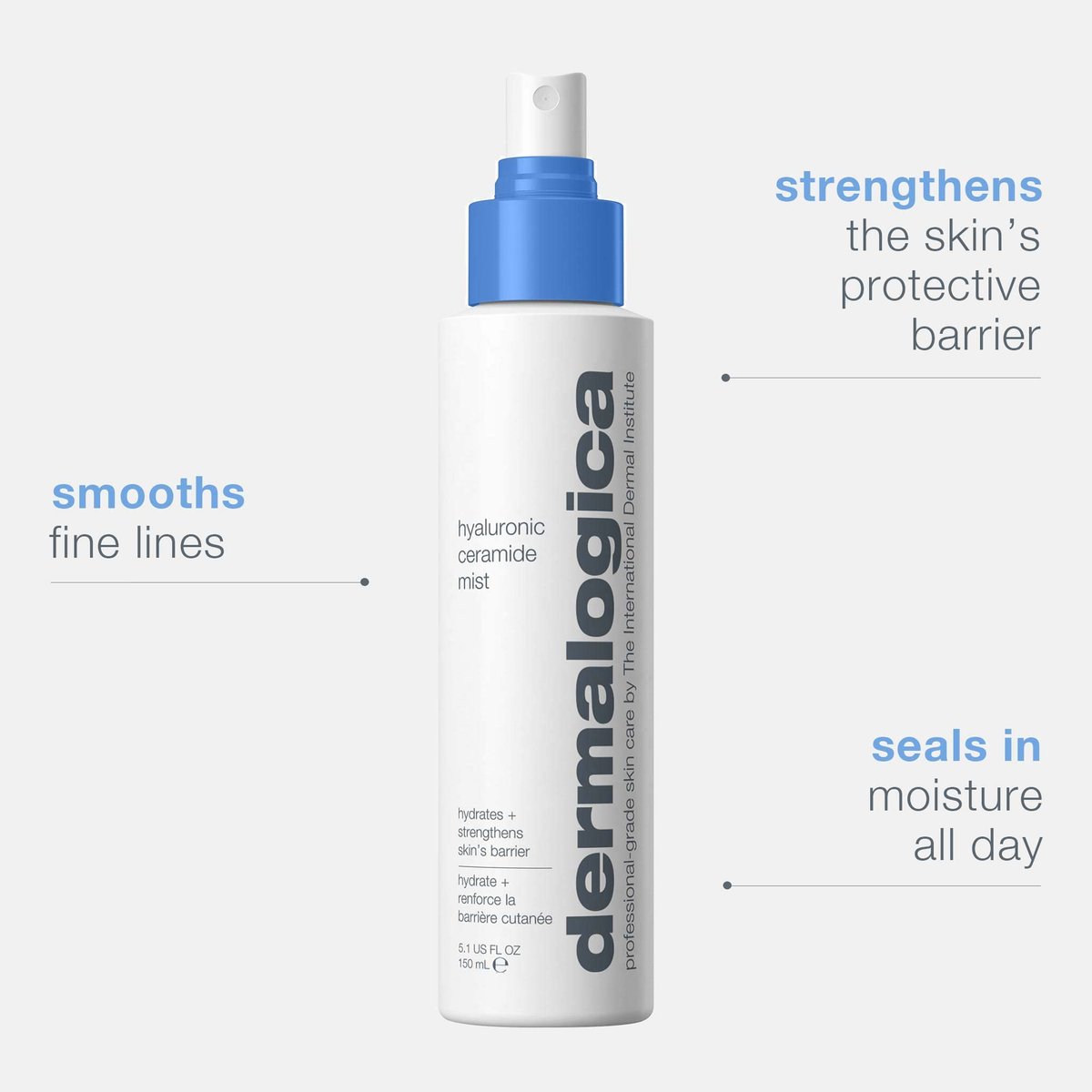 Dermalogica Hyaluronic Ceramide Mist – Hydrating Toner Spray with Hyaluronic Acid for Face, 5.1 Fl Oz Avelisse