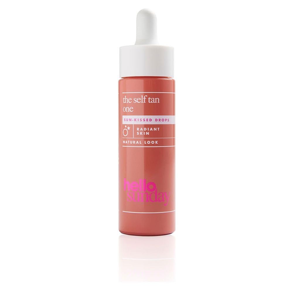 Hello Sunday The Self Tan One Drops - Clean Self-Tanning Serum for Face, 1 oz - görsel 1