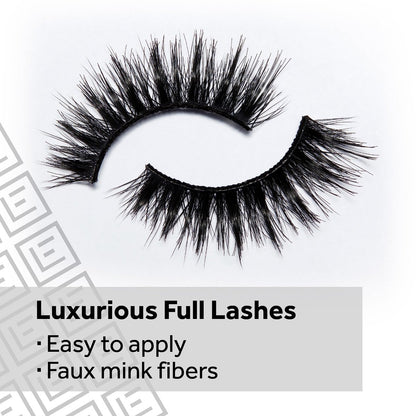 Eylure Dramatic Definition No. 126 Eyelashes Multipack - 4 Pairs of Black Synthetic False Lashes
