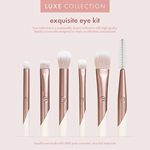 EcoTools Luxe Exquisite Eye Makeup Brush Kit – 6 Piece Professional Eye Brush Set, Eco-Friendly & Cruelty-Free - görsel 5