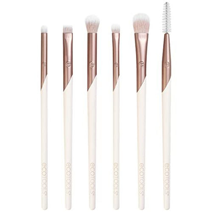 EcoTools Luxe Exquisite Eye Makeup Brush Kit – 6 Piece Professional Eye Brush Set, Eco-Friendly & Cruelty-Free