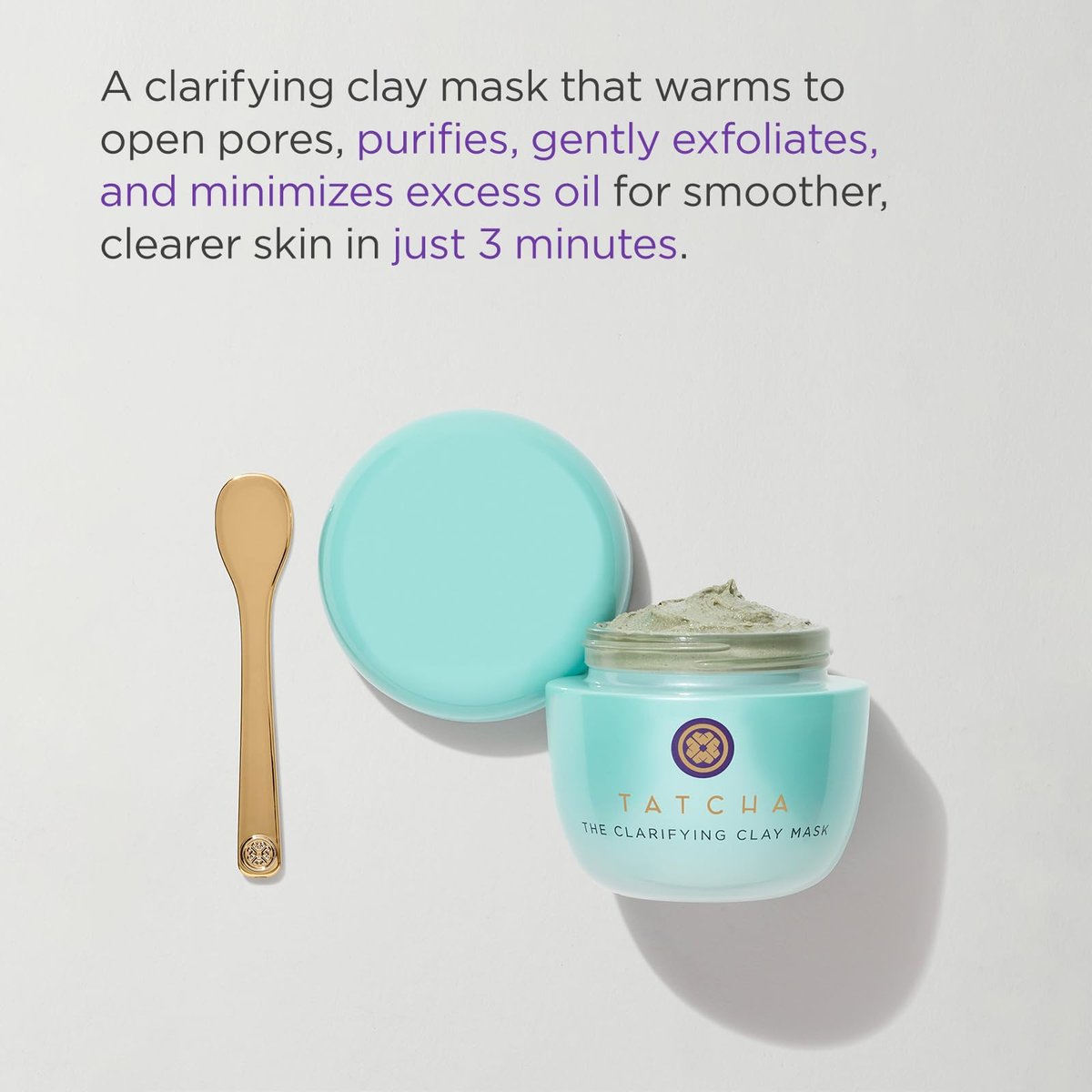 TATCHA The Clarifying Clay Mask – Exfoliating Pore Treatment with Warming Sensation, 1.7 oz Avelisse