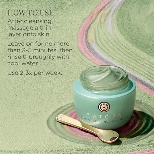 TATCHA The Clarifying Clay Mask – Exfoliating Pore Treatment with Warming Sensation, 1.7 oz Avelisse