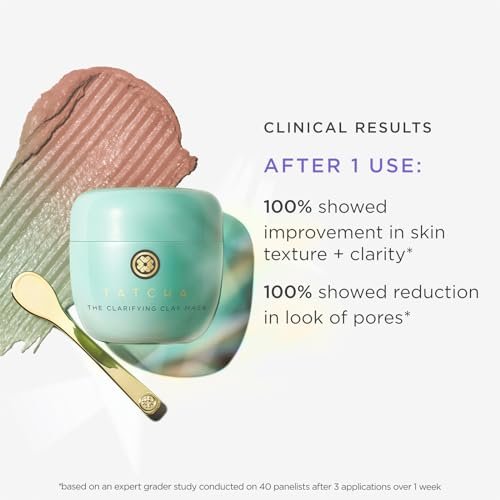 TATCHA The Clarifying Clay Mask – Exfoliating Pore Treatment with Warming Sensation, 1.7 oz Avelisse