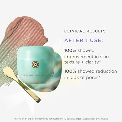 TATCHA The Clarifying Clay Mask – Exfoliating Pore Treatment with Warming Sensation, 1.7 oz Avelisse