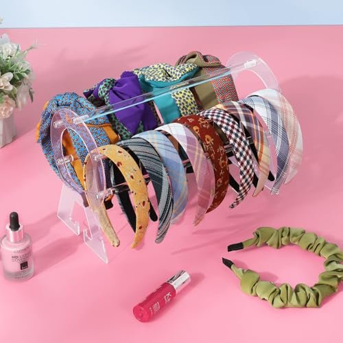 Suneerplay Clear Acrylic Headband Holder – Hairband Organizer & Display Stand for Women and Girls - görsel 12