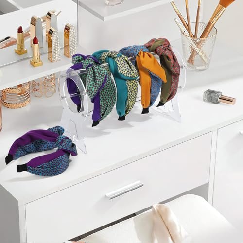 Suneerplay Clear Acrylic Headband Holder – Hairband Organizer & Display Stand for Women and Girls - görsel 10