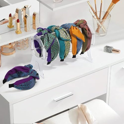 Suneerplay Clear Acrylic Headband Holder – Hairband Organizer & Display Stand for Women and Girls