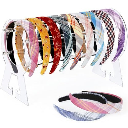 Suneerplay Clear Acrylic Headband Holder – Hairband Organizer & Display Stand for Women and Girls
