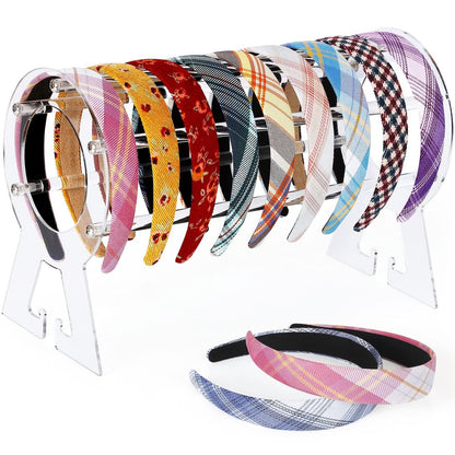 Suneerplay Clear Acrylic Headband Holder – Hairband Organizer & Display Stand for Women and Girls