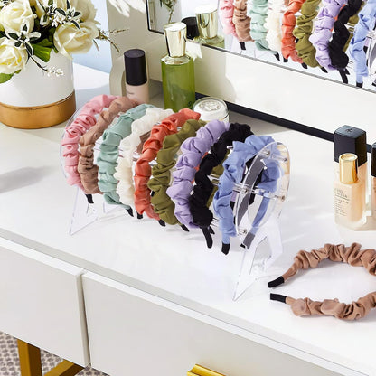 Suneerplay Clear Acrylic Headband Holder – Hairband Organizer & Display Stand for Women and Girls