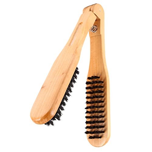 Double-Sided Anti-Static Hairstyling Comb with Hair Clamp - Wooden Straightening Brush for Professional & DIY Salon Use - görsel 10