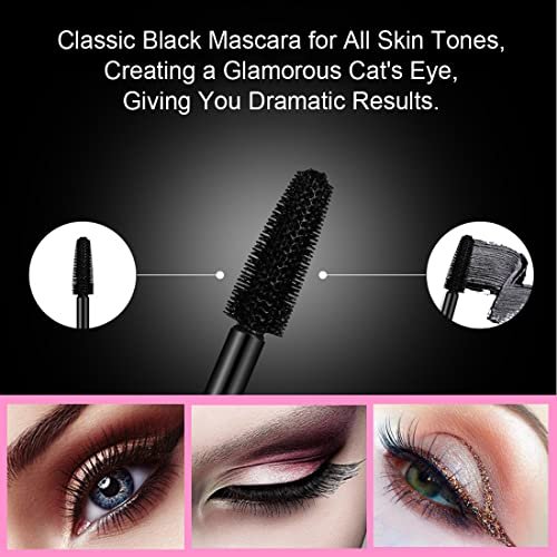 2 Pack 4D Silk Fiber Lash Mascara – Waterproof, Smudge-Proof Lengthening & Thickening Mascara for All-Day Full Lashes - görsel 12