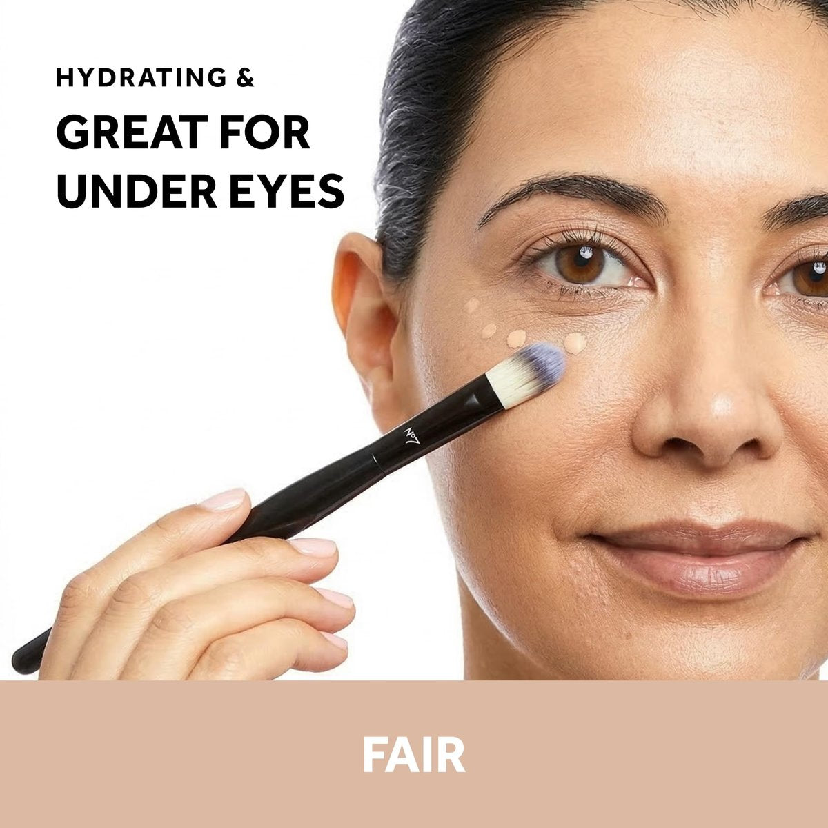 No7 Lift & Luminate Triple Action Serum Concealer - Fair - Anti-Aging Liquid Concealer for Dark Circles & Blemishes - Medium to Full Coverage (8ml) - görsel 4