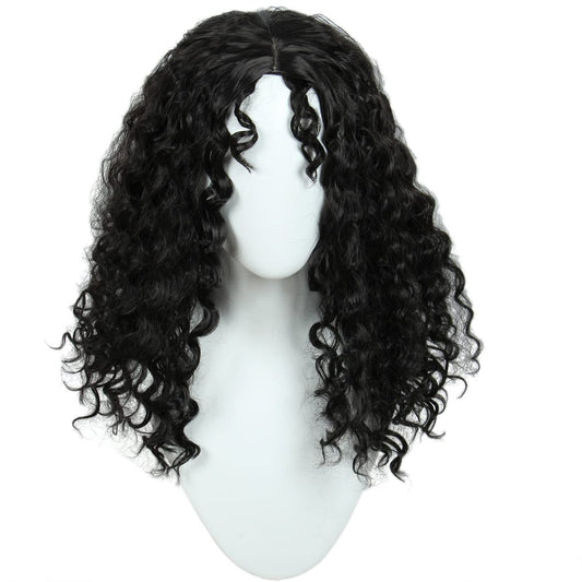 Linfairy Long Afro Black Wig - Fancy Dress, Costume & Cosplay Wig for Women