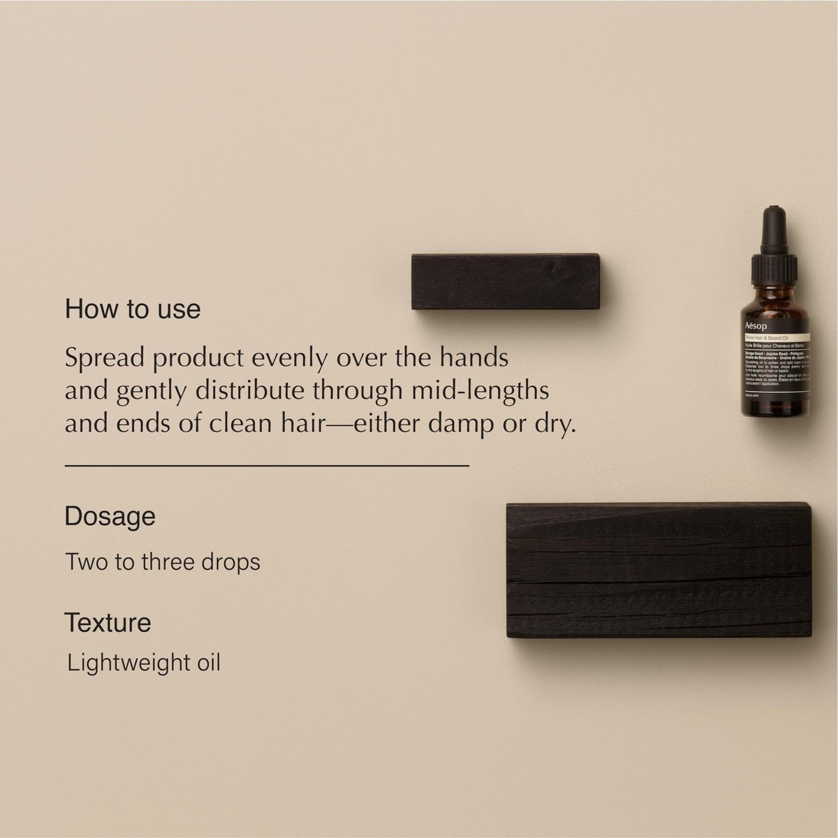Aesop Shine Hair and Beard Oil | Moisture-Rich, Silicone-Free Oil for Full Beards and Hair | Softens Coarse Texture | No Greasy Buildup | Earthy Citrus Scent | 0.84 Fl Oz Avelisse