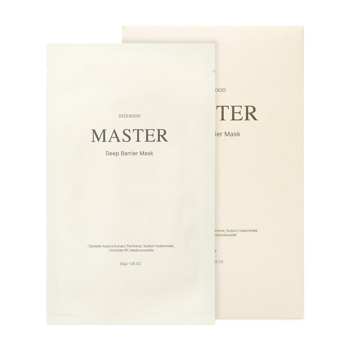 Mixsoon Master Deep Barrier Mask 5ea - Intensive Hydrating Sheet Mask for Sensitive Skin - görsel 1