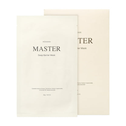 Mixsoon Master Deep Barrier Mask 5ea - Intensive Hydrating Sheet Mask for Sensitive Skin