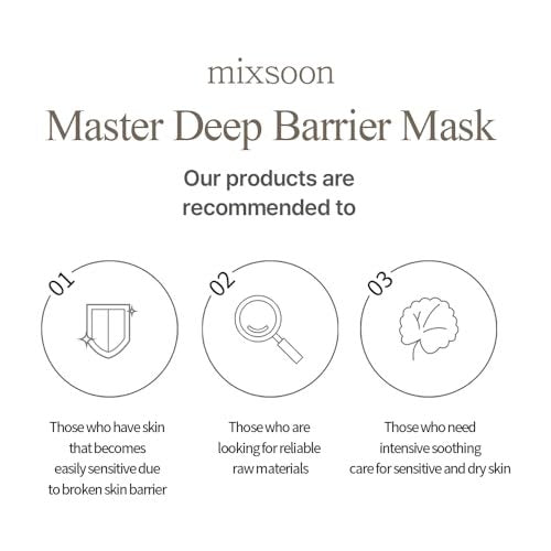 Mixsoon Master Deep Barrier Mask 5ea - Intensive Hydrating Sheet Mask for Sensitive Skin - görsel 10