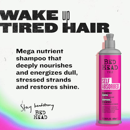 Bed Head by TIGI Self Absorbed Shampoo and Conditioner Set for Dry Hair, Nourishing and Strengthening Frizz Control Hair Care Duo, 25.36 Fl Oz (2 Pack)