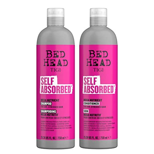 Bed Head by TIGI Self Absorbed Shampoo and Conditioner Set for Dry Hair, Nourishing and Strengthening Frizz Control Hair Care Duo, 25.36 Fl Oz (2 Pack) - görsel 2