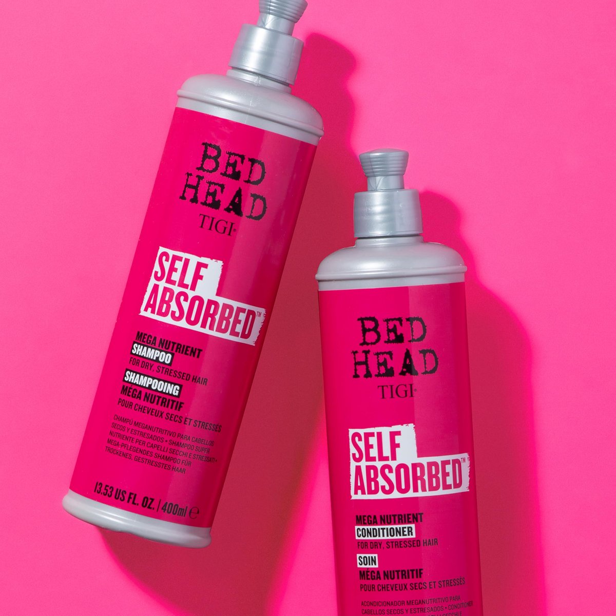 Bed Head by TIGI Self Absorbed Shampoo and Conditioner Set for Dry Hair, Nourishing and Strengthening Frizz Control Hair Care Duo, 25.36 Fl Oz (2 Pack) - görsel 11