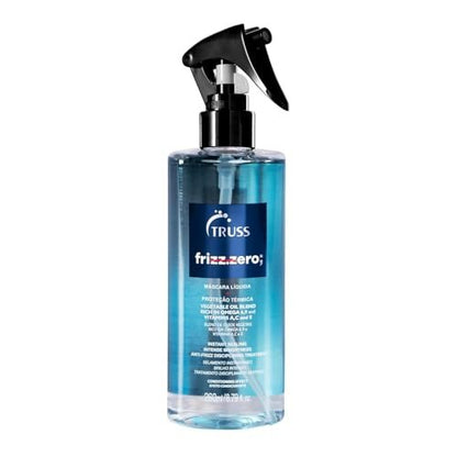 TRUSS Frizz Zero Liquid Hair Mask - Anti-Frizz Spray & Detangler for Damaged Hair, Intense Shine & Cuticle Sealing (8.79 oz) Avelisse