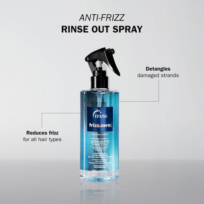 TRUSS Frizz Zero Liquid Hair Mask - Anti-Frizz Spray & Detangler for Damaged Hair, Intense Shine & Cuticle Sealing (8.79 oz) Avelisse