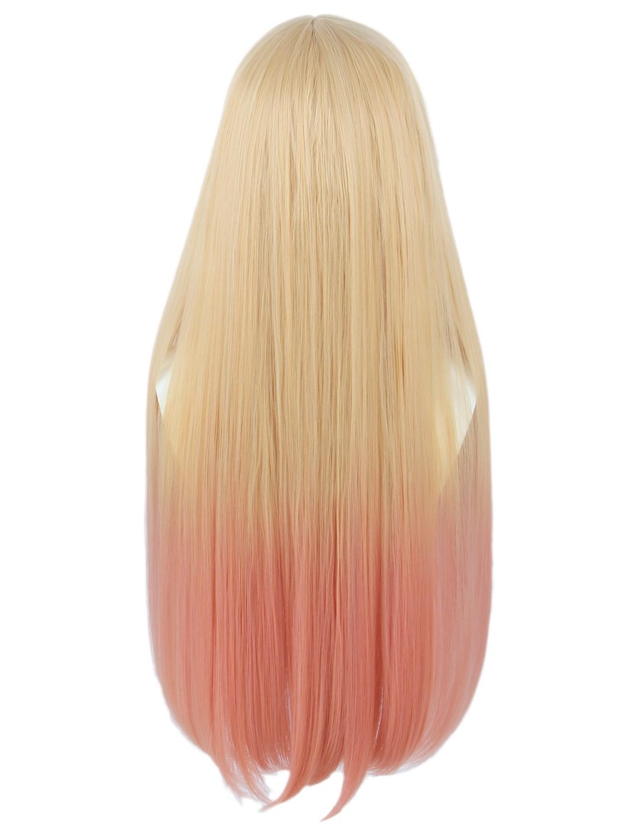 Linfairy Long Blonde Dye Pink Cosplay Wig for Women – 60cm Halloween Costume Wig - görsel 7