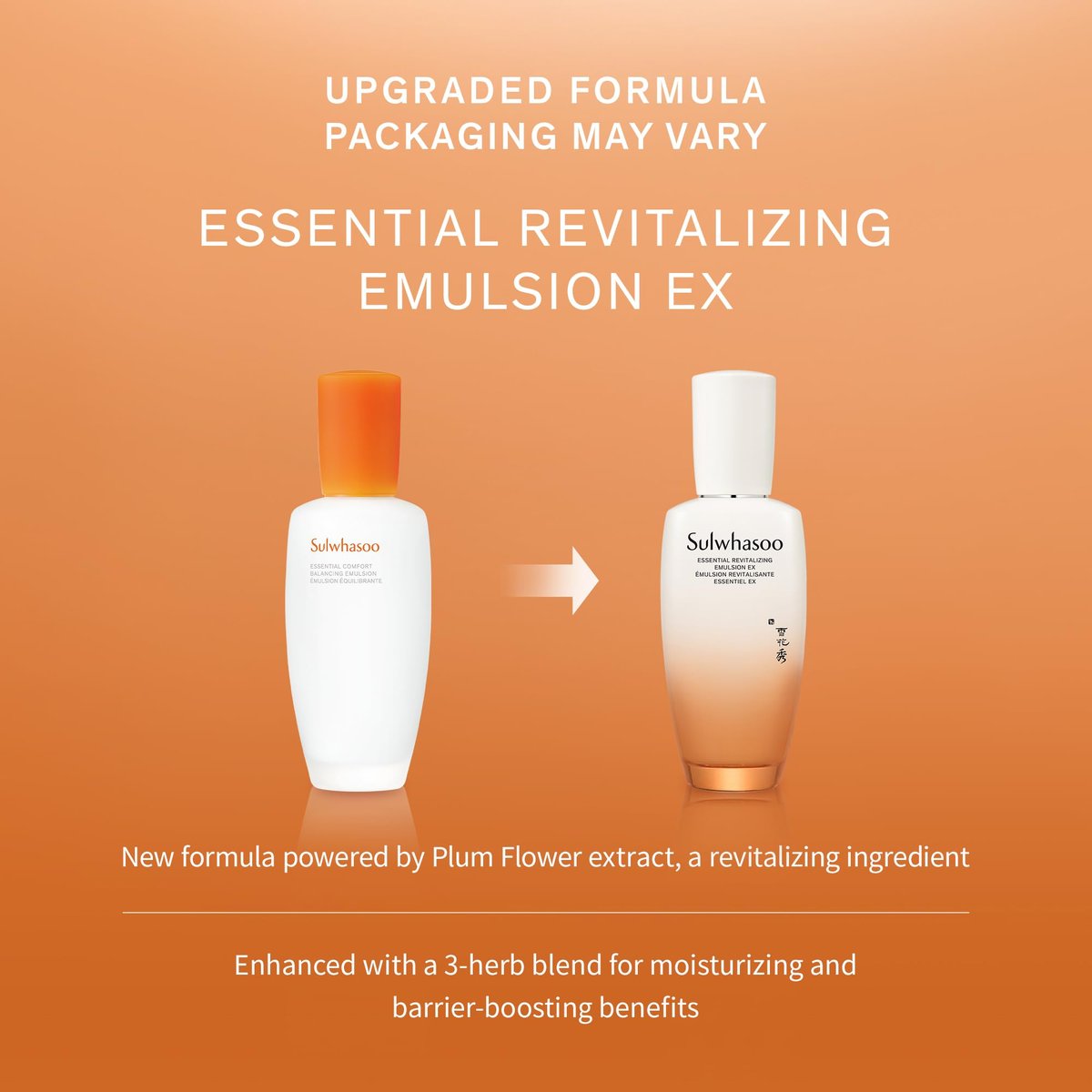 Sulwhasoo Essential Revitalizing Emulsion EX - 24-Hour Hydrating Face Lotion for Soothing & Barrier Support Avelisse