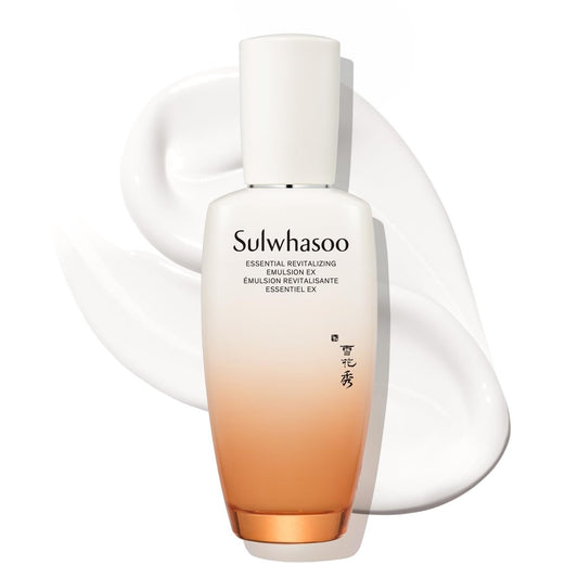 Sulwhasoo Essential Revitalizing Emulsion EX - 24-Hour Hydrating Face Lotion for Soothing & Barrier Support Avelisse