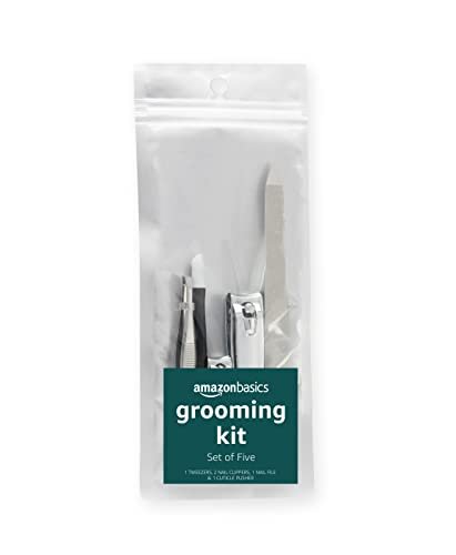5-Piece Nail Care Grooming Kit – Manicure Pedicure Set with Nail Clippers - görsel 2