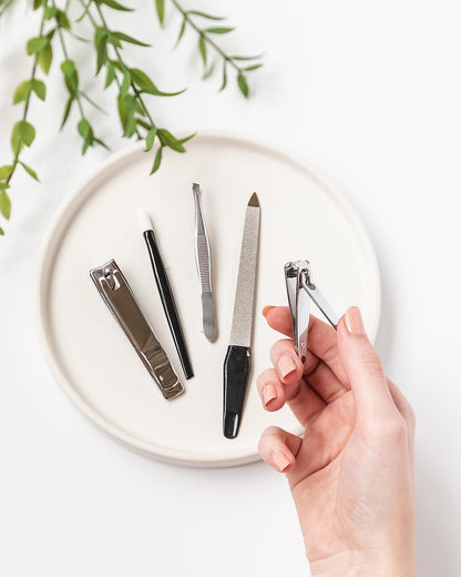 5-Piece Nail Care Grooming Kit – Manicure Pedicure Set with Nail Clippers
