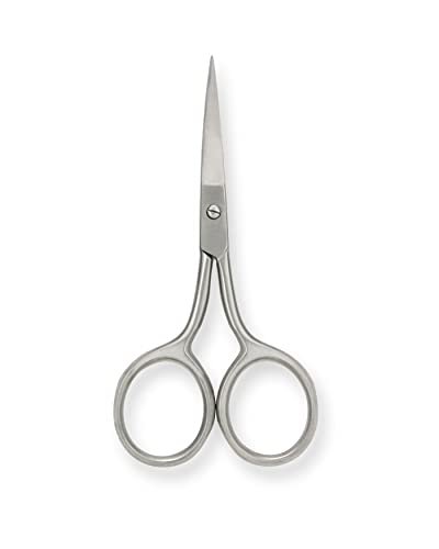 4-Piece Eyebrow Grooming Kit with Scissors, Tweezers, and Spoolie Brush for Shaping at Home – Black - görsel 6