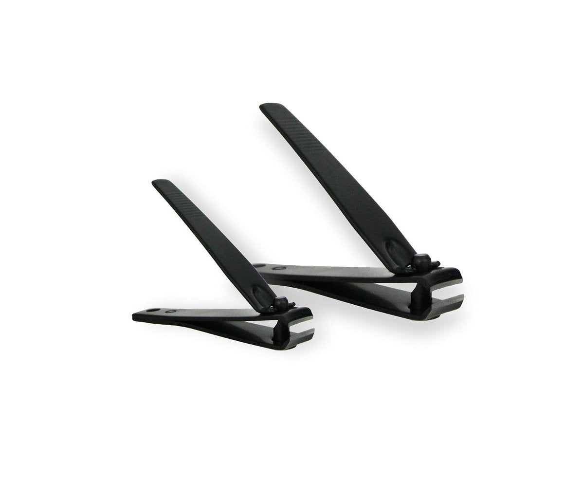 Professional Nail Clipper Set for Toenails and Fingernails - Alloy Steel, Black, 2-Pack - görsel 7