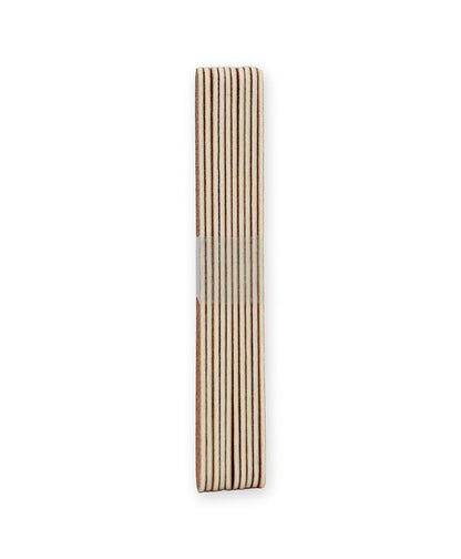 Double Sided Emery Nail Files for Natural Nails – 50 Count, Brown