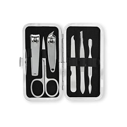 6-Piece Essential Travel Manicure Kit – Portable Grooming Set with Nail Clippers & Nail Care Tools in Travel Case - görsel 4