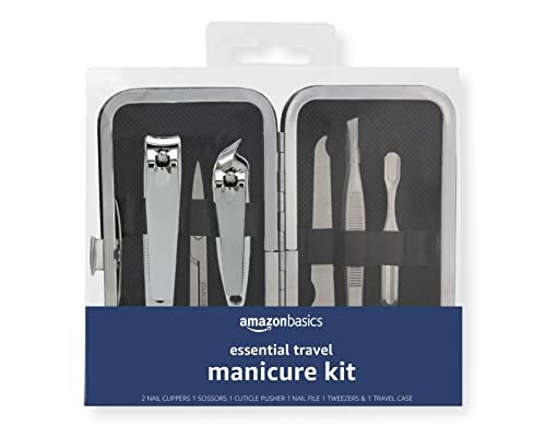 6-Piece Essential Travel Manicure Kit – Portable Grooming Set with Nail Clippers & Nail Care Tools in Travel Case - görsel 2