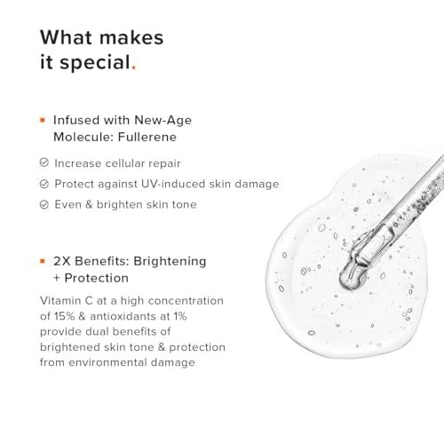Minimalist Vitamin C+E+Ferulic Acid 16% Face Serum for Anti-Aging & Glow | Reduces Skin Damage & Redness | Brightens Dull Complexion | All Skin Types | 0.68 Fl Oz - görsel 10