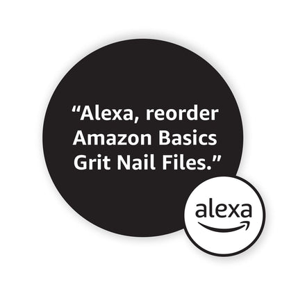 Double Sided Nail Files Salon Boards 4-Pack for Nail Care and Shaping, Black