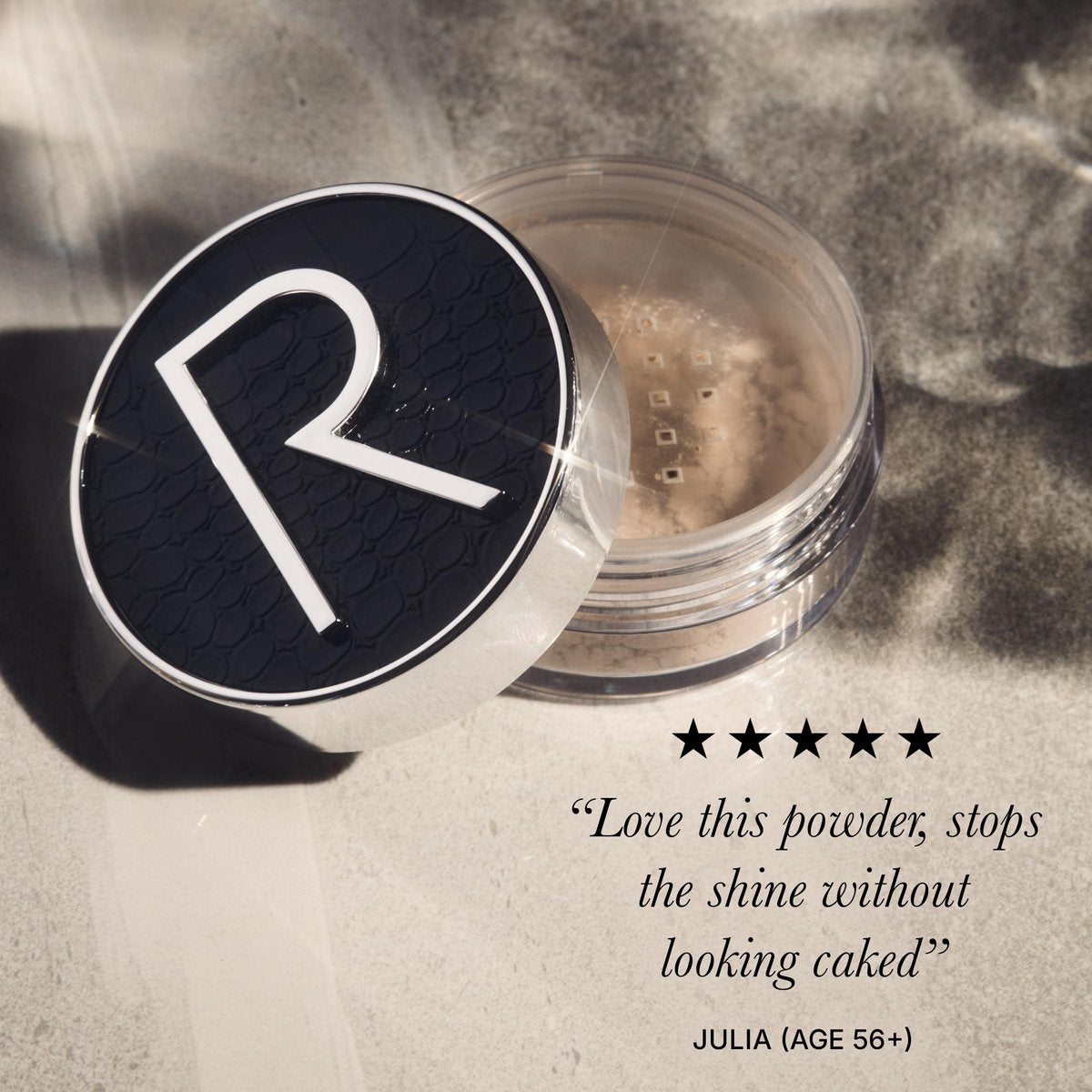 Rodial Glass Powder Travel Size 0.19 oz - Mini Loose Setting Powder for Soft-Focus Blurring, Shine Control & Luminous Glass Skin Finish - görsel 7