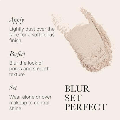Rodial Glass Powder Travel Size 0.19 oz - Mini Loose Setting Powder for Soft-Focus Blurring, Shine Control & Luminous Glass Skin Finish