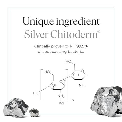 47 Skin Hydrating Face Serum with Silver Chitoderm - Clears Acne, Heals Breakouts & Repairs Scars, 30ml Avelisse