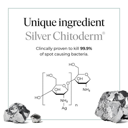 47 Skin Hydrating Face Serum with Silver Chitoderm - Clears Acne, Heals Breakouts & Repairs Scars, 30ml Avelisse