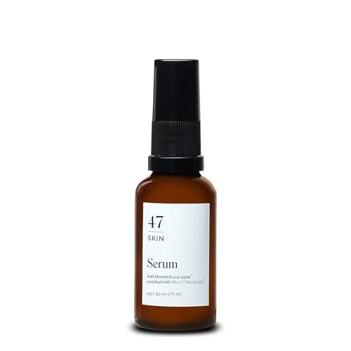 47 Skin Hydrating Face Serum with Silver Chitoderm - Clears Acne, Heals Breakouts & Repairs Scars, 30ml Avelisse